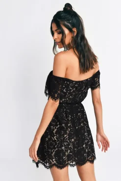 Tobi Eden Lace Off The Shoulder Mini Dress -