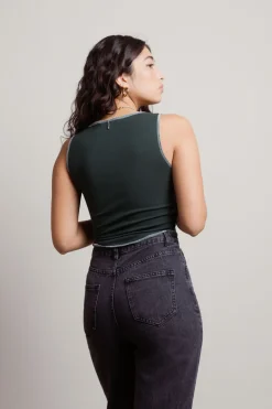 Tobi Elevated Tank Top - Green