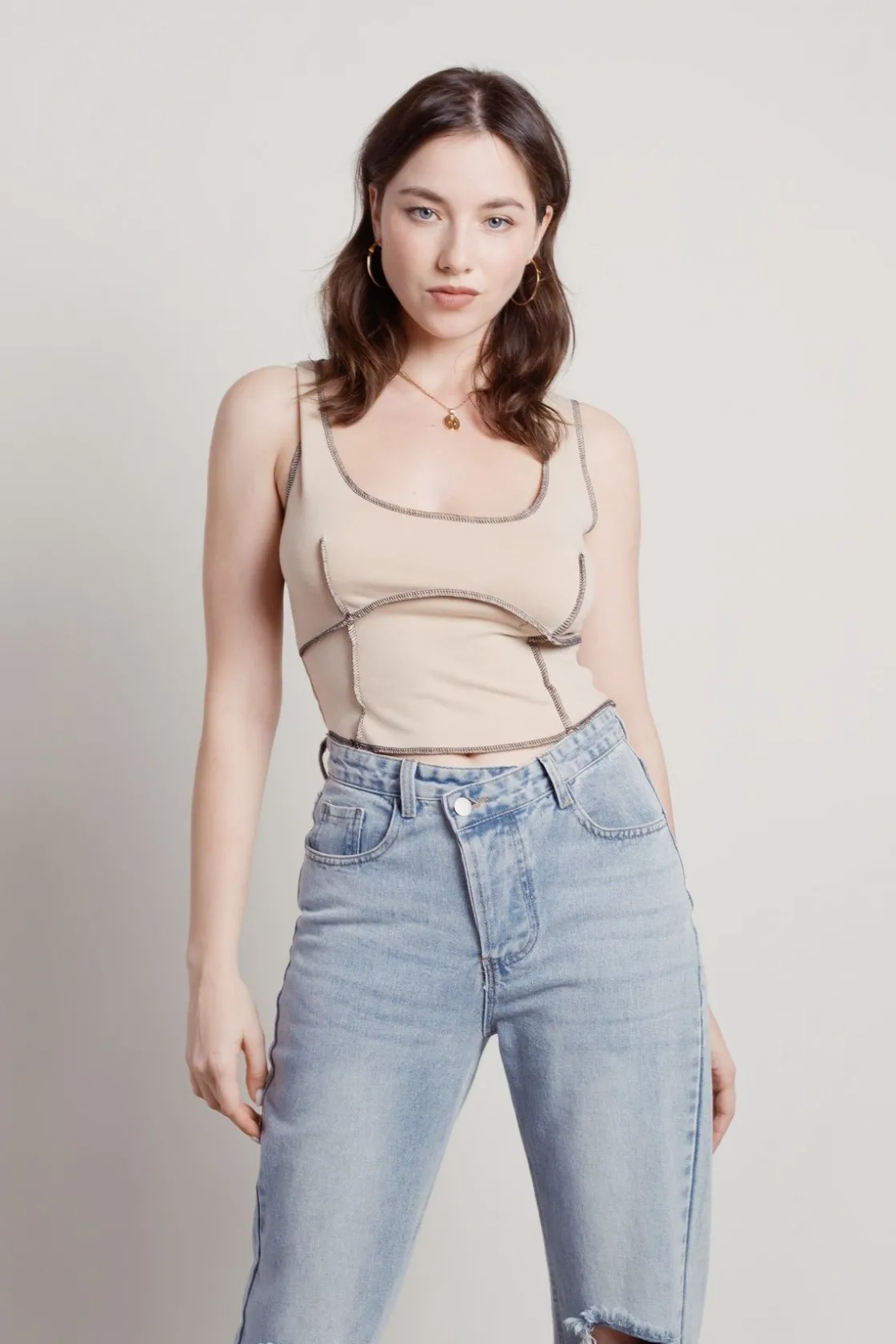 Tobi Elevated Tank Top - Green