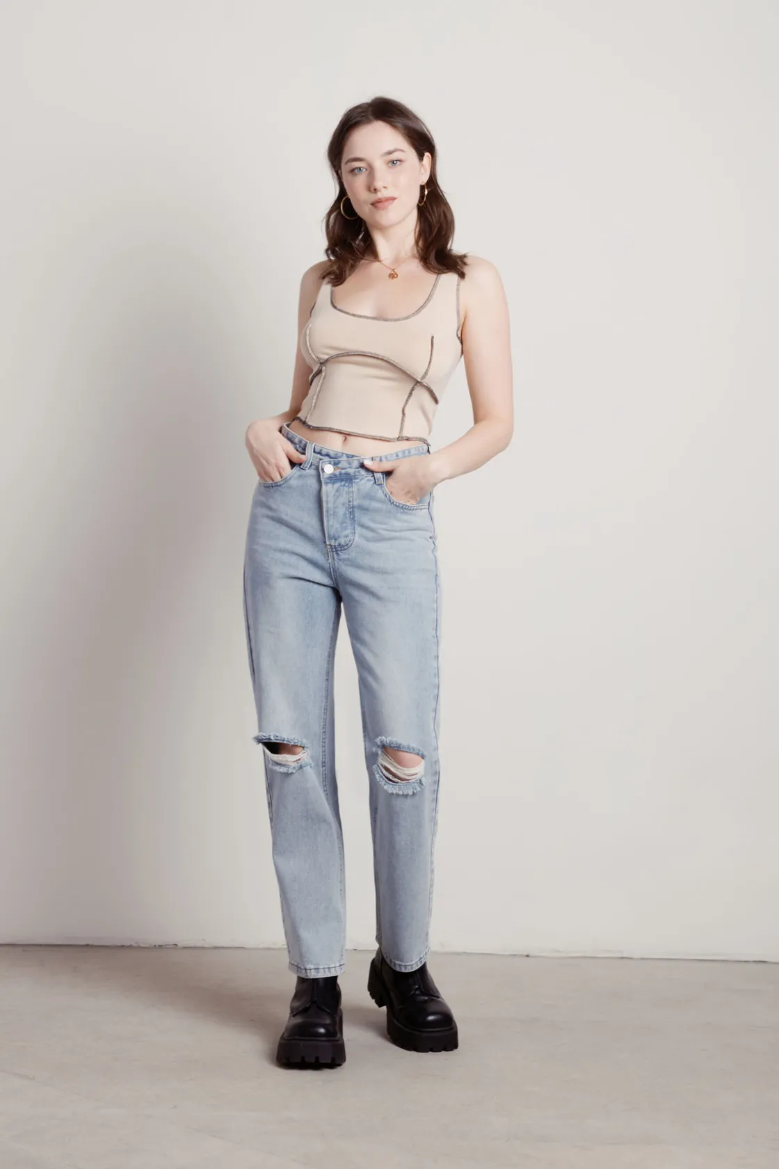 Tobi Elevated Tank Top - Green