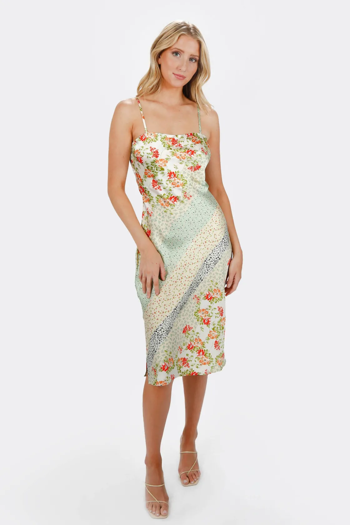 Tobi Ellianna Floral Cami Midi Dress -