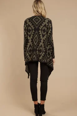 Tobi Embers Aztec Print Cardigan -