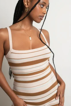 Tobi Emilia Stripe Knit Mini Dress -