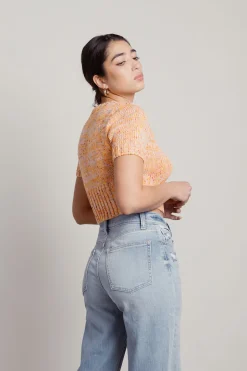 Tobi Emotional Oranges Crop Top -