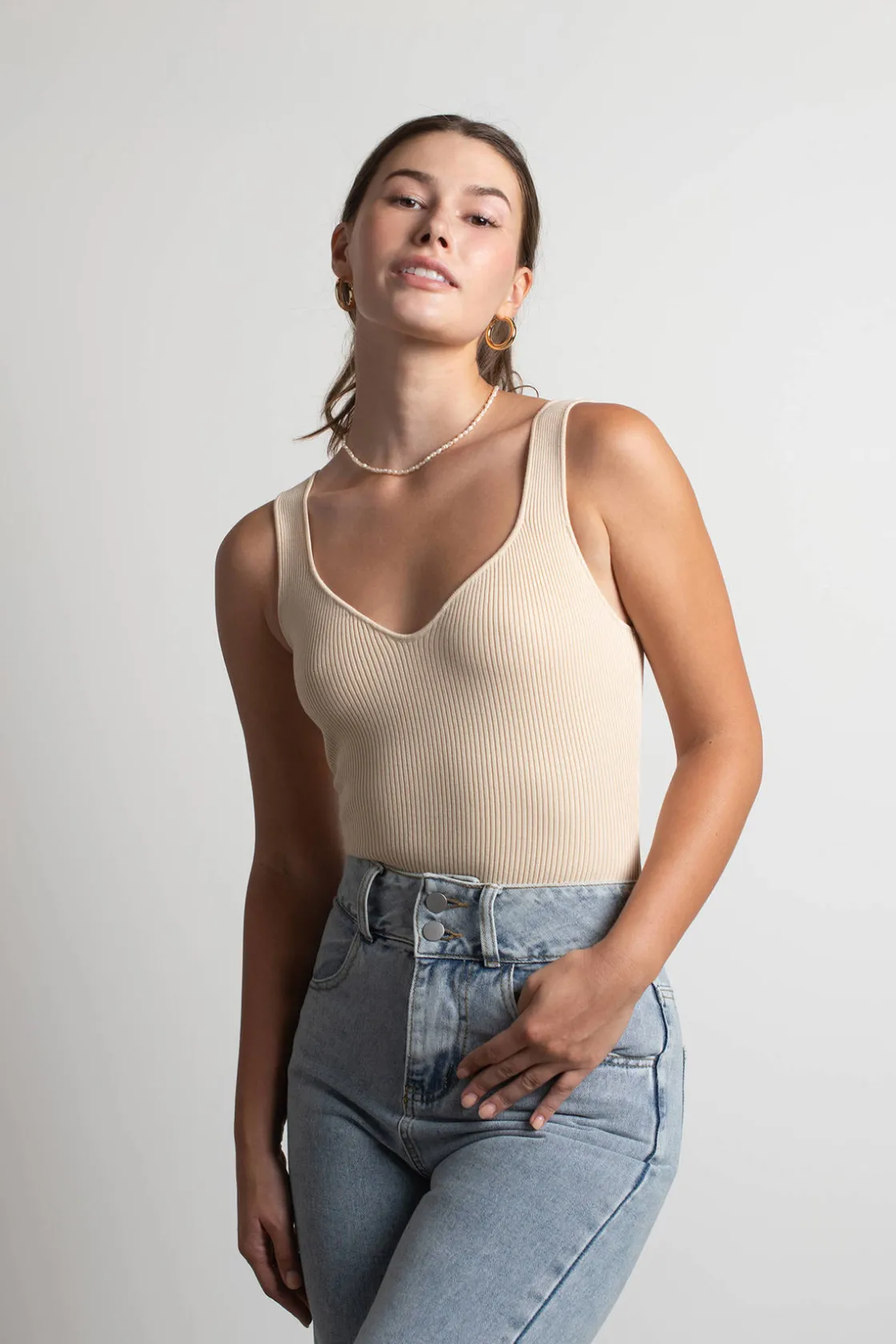 Tobi Enila Ribbed Bodysuit -