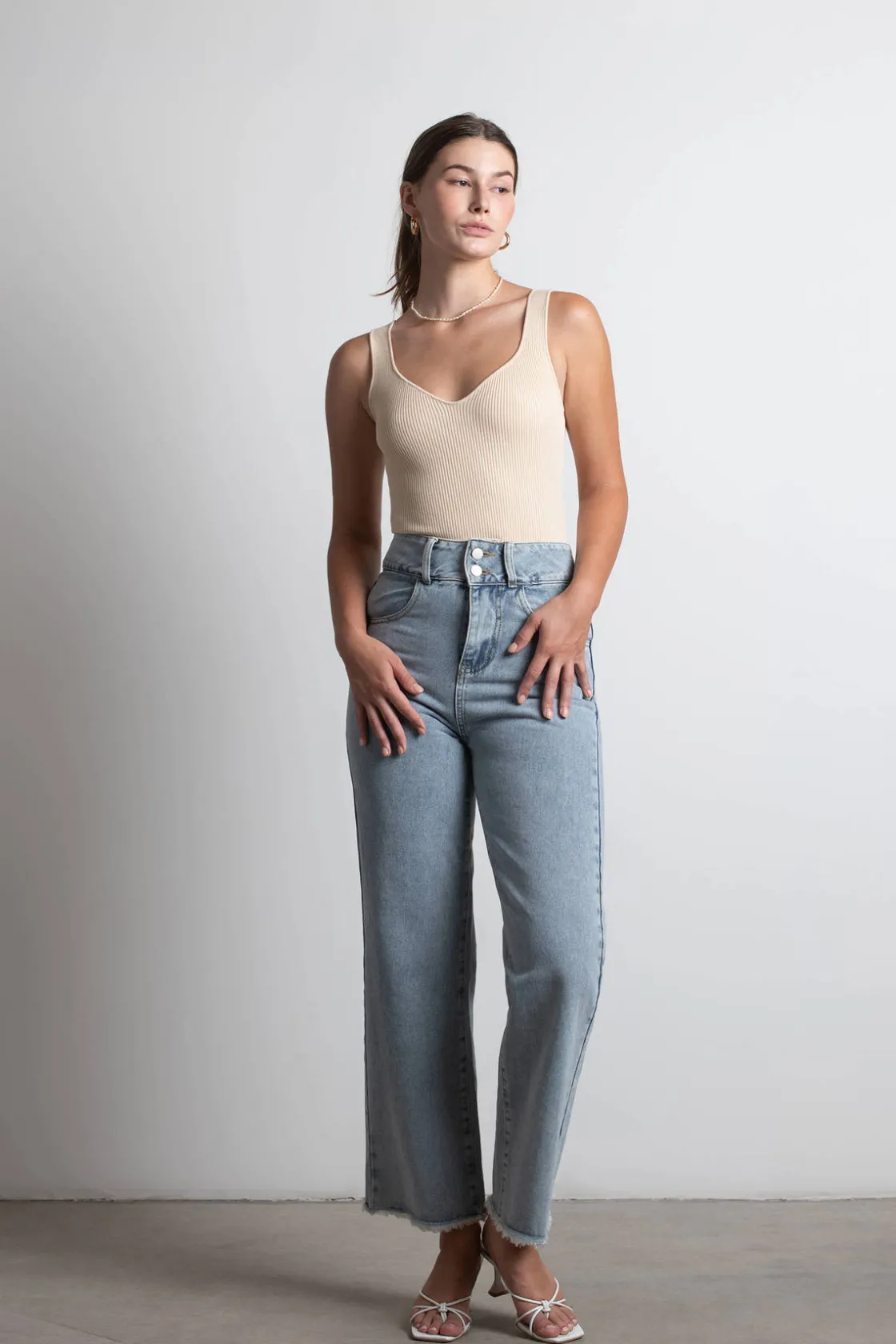 Tobi Enila Ribbed Bodysuit -
