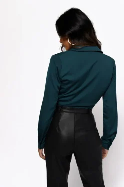 Tobi Every Time Crop Top - Emerald