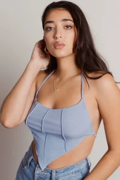 Tobi Evolved Crop Top - Oatmeal