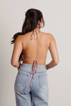Tobi Evolved Crop Top - Oatmeal