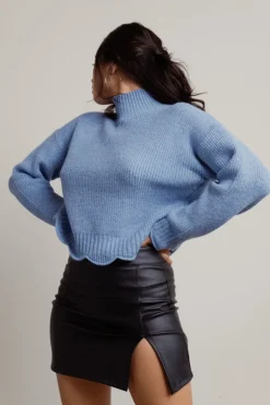 Tobi Extra Passion Ribbed Sweater - Rose