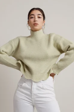 Tobi Extra Passion Ribbed Sweater - Rose
