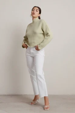 Tobi Extra Passion Ribbed Sweater - Rose