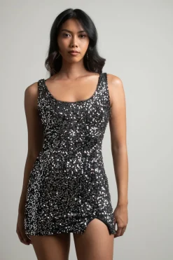 Tobi Eyes On Me Sequin Bodycon Mini Dress -