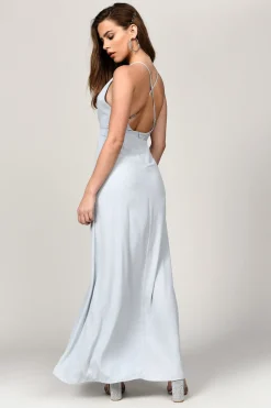 Tobi Eyes On You Plunging Slit Maxi Dress -