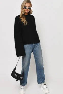 Tobi Faded Love Crew Neck Sweater - Toast