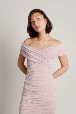 Tobi Fall For Me Off The Shoulder Mermaid Maxi Dress - Emerald