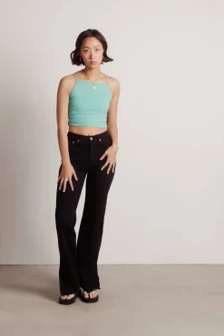 Tobi Fantastic Crop Top - Green