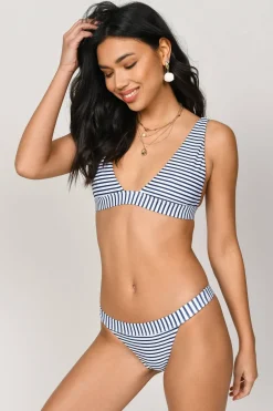 Tobi Fatal Attraction White Striped Bikini Bottom