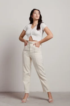 Tobi Feminine Touch Crop Top - Purple