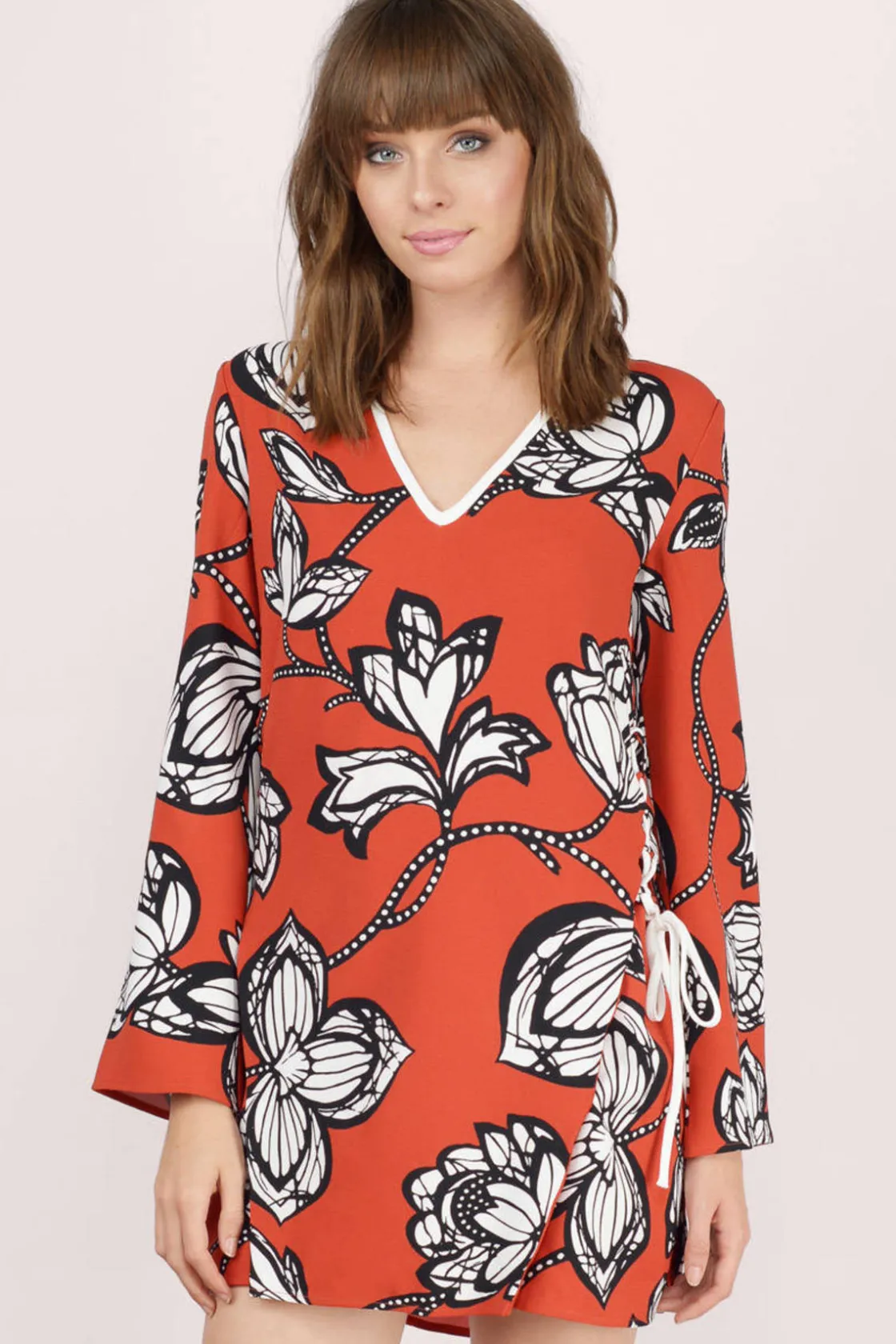 Tobi Finders Keepers Fly Away Long Sleeve Mini Dress -