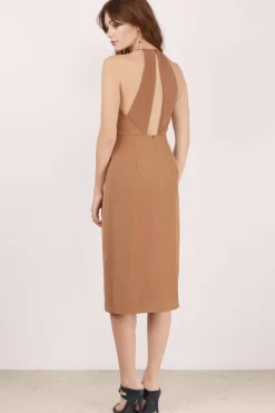Tobi Finders Keepers Guilty Pleasure Open Back Slit Midi Dress -