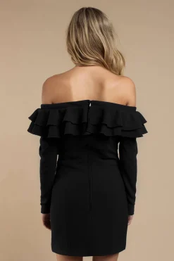 Tobi Finders Keepers Seeking Off The Shoulder Ruffle Mini Dress -