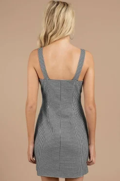 Tobi Finders Keepers Surrender Gingham Shift Mini Dress -