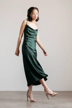 Tobi Finding Time Cowl Neck Slip Maxi Dress -