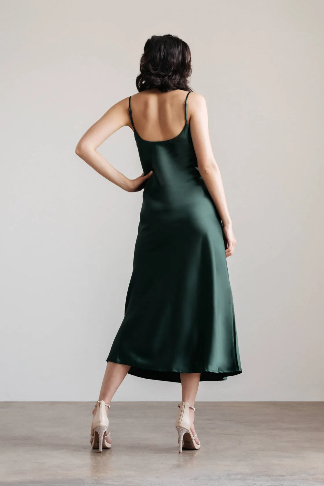 Tobi Finding Time Cowl Neck Slip Maxi Dress -