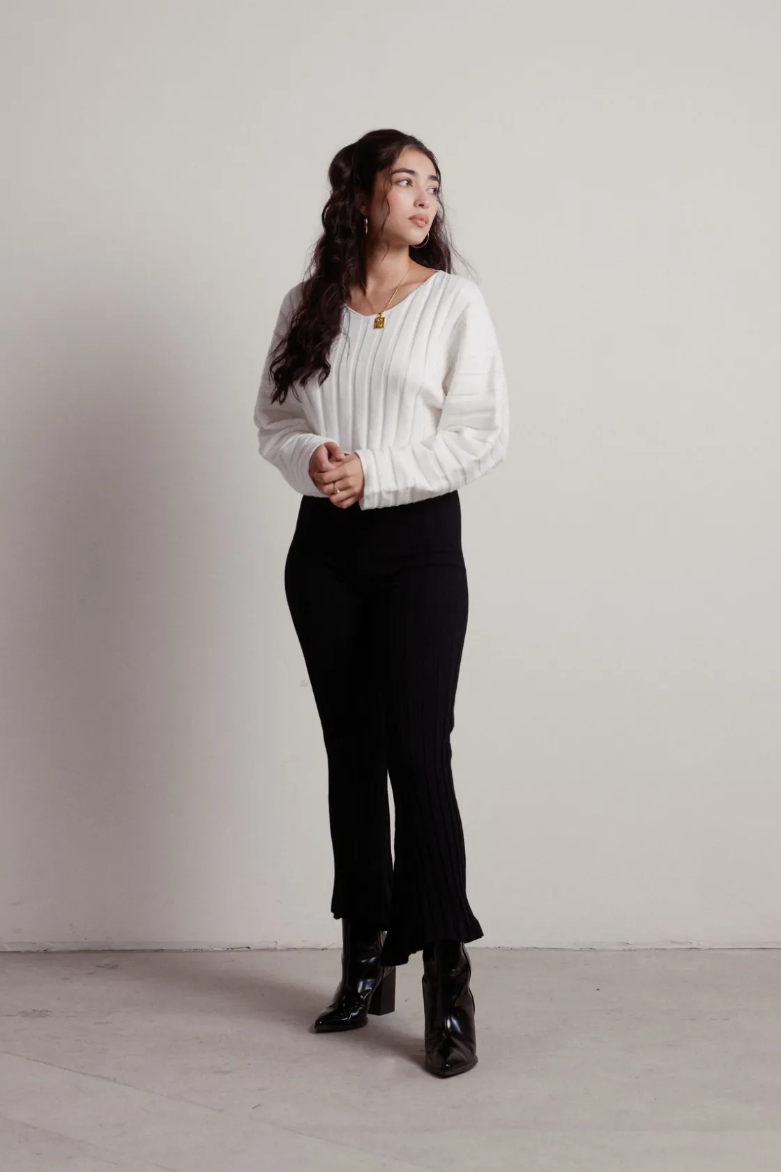 Tobi Fireside Ribbed Sweater -