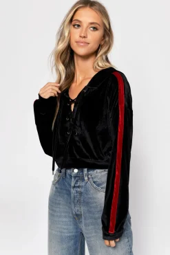 Tobi First Love Velvet Hoodie -