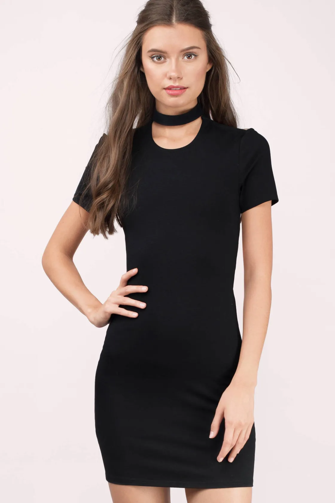 Tobi Flaunt It Backless Bodycon Mini Dress - Black