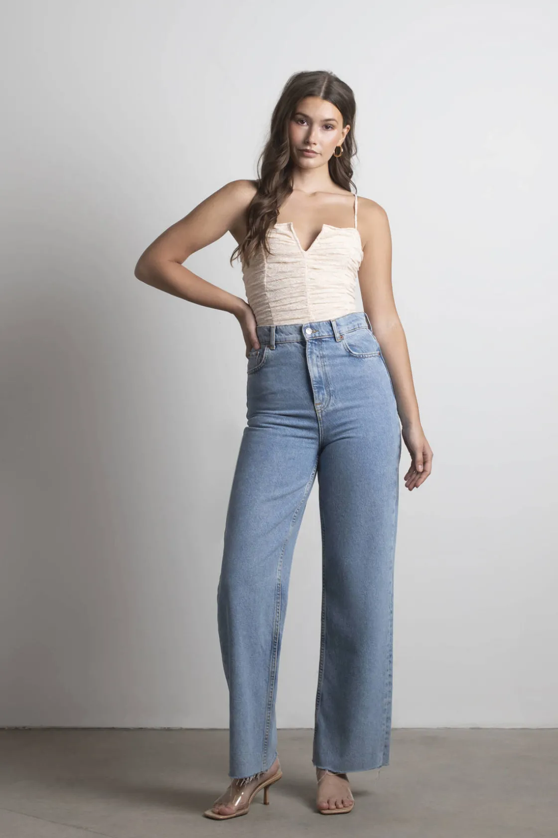 Tobi Folies Lace Bodysuit - Wine