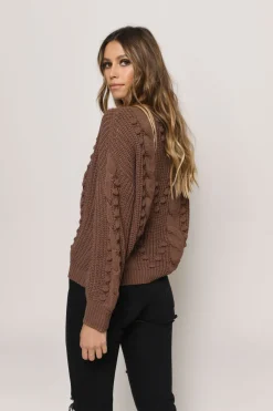 Tobi Forever Ours Knit Sweater - Mocha