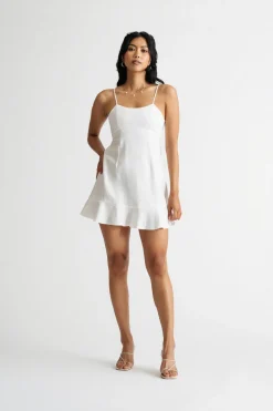 Tobi Frances Tie Back Skater Mini Dress