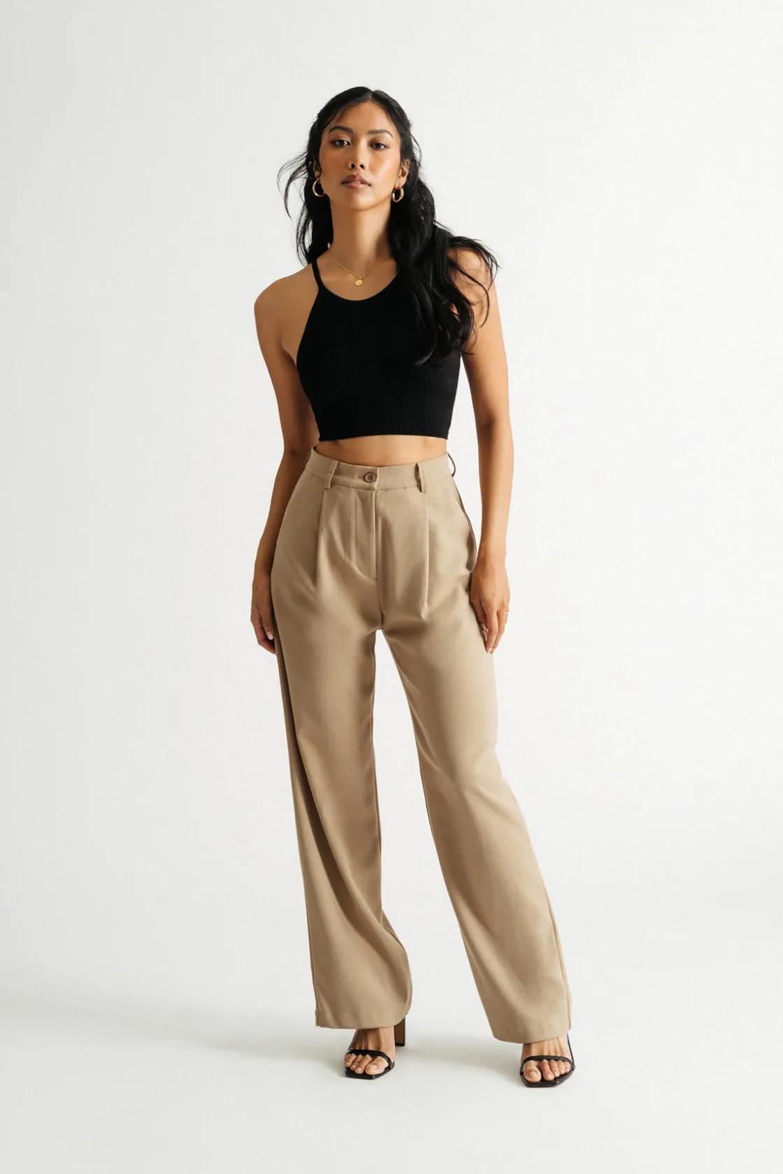 Tobi Free Myself Crop Top - Black