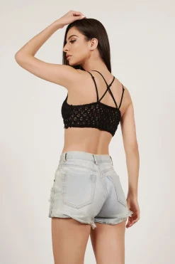 Tobi Free Spirit Lace Bralette - Black