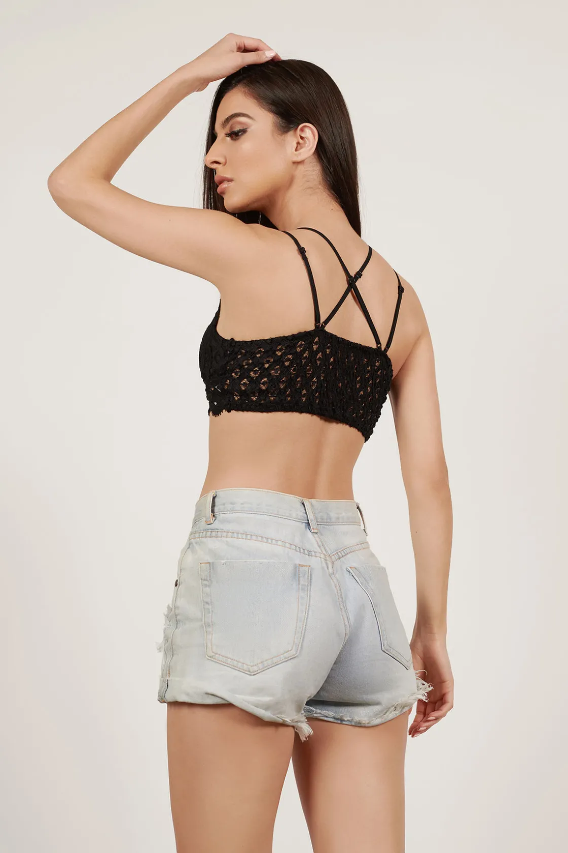 Tobi Free Spirit Lace Bralette - Black