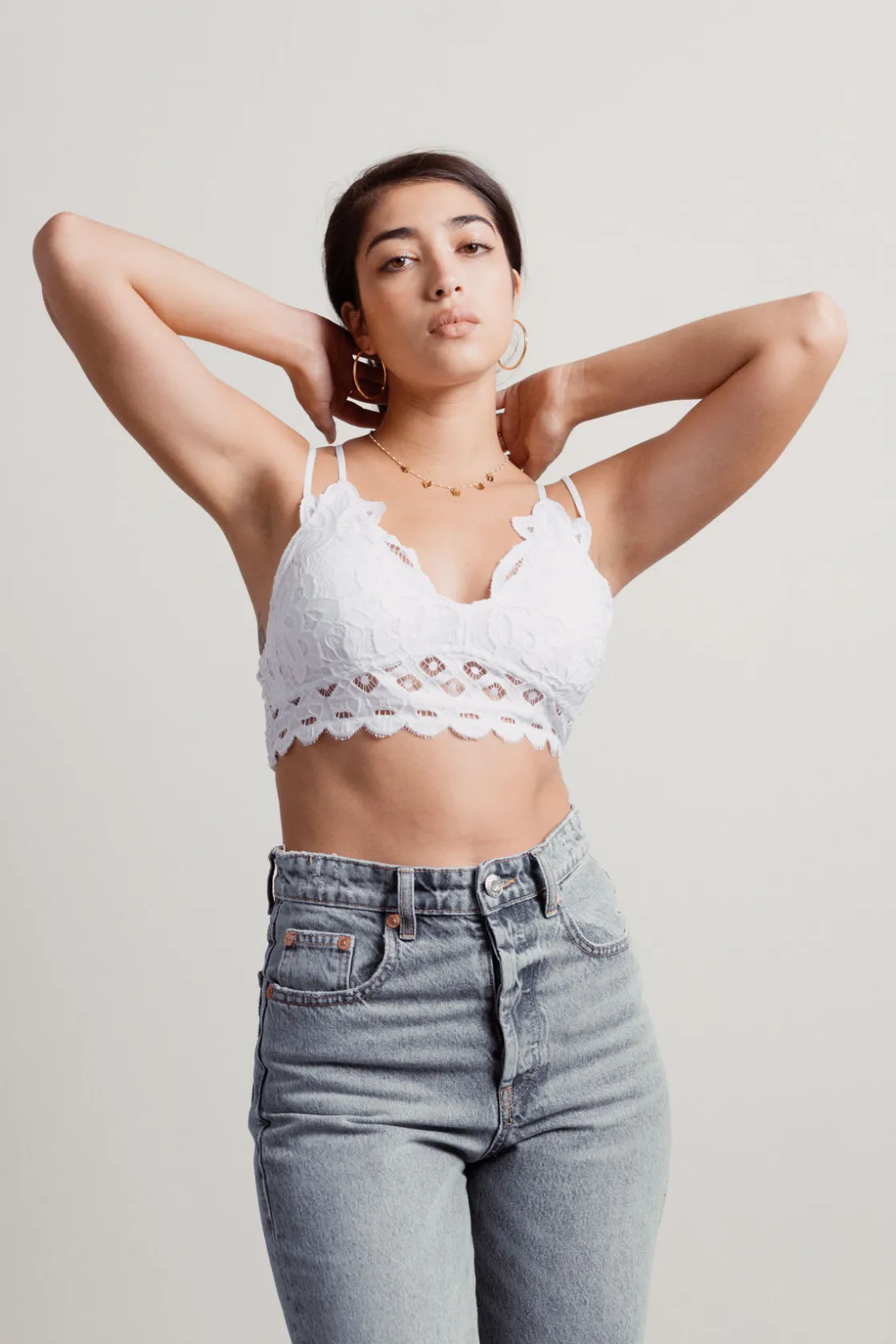 Tobi Free Spirit Lace Bralette - Black
