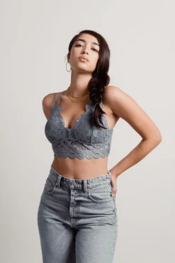 Tobi Free Spirit Lace Bralette - Black