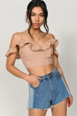 Tobi Free To Be Crop Top - White