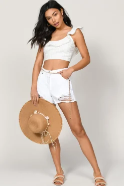 Tobi Free To Be Crop Top - White