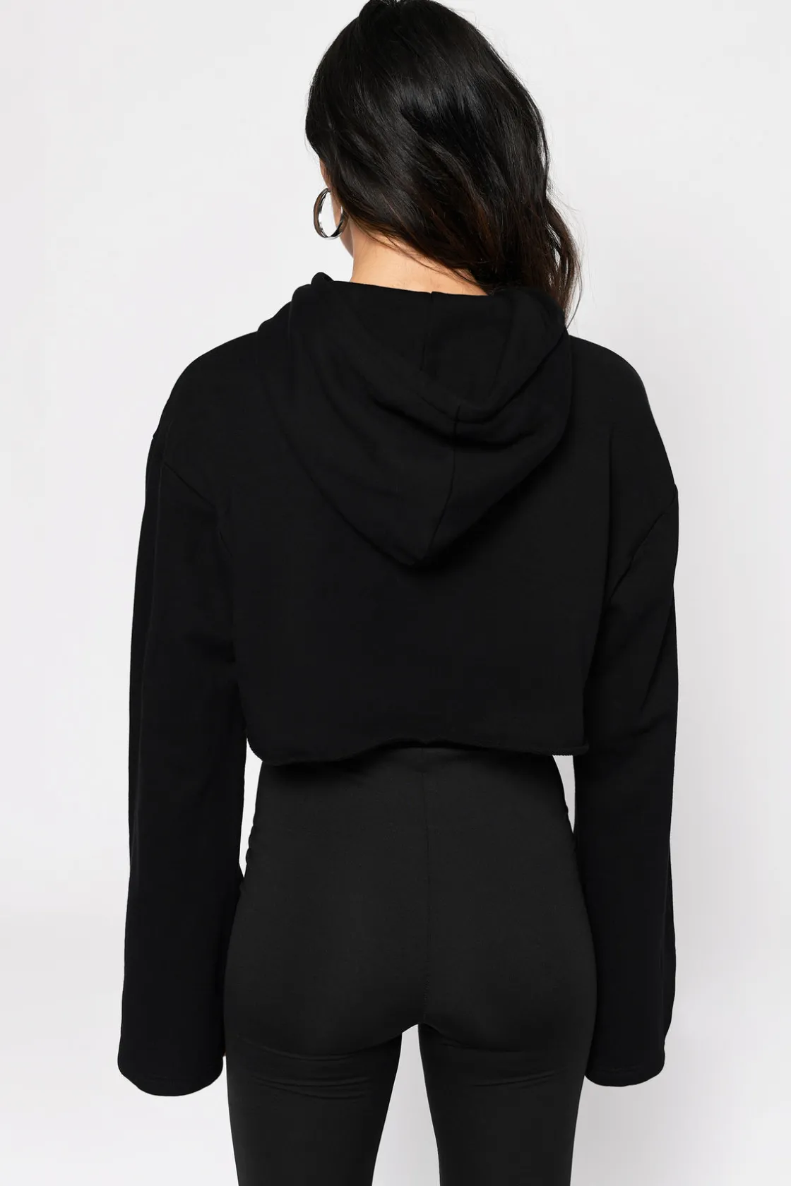 Tobi French Kiss Cropped Hoodie -