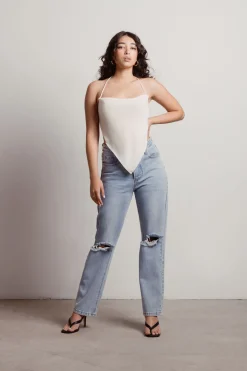 Tobi Future Feels Satin Crop Top -