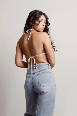 Tobi Future Feels Satin Crop Top -