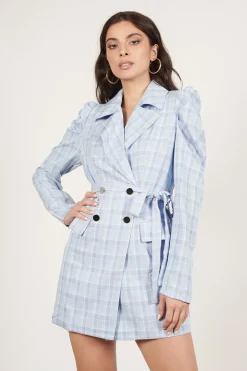 Tobi Future Wave Belted Blazer Mini Dress -