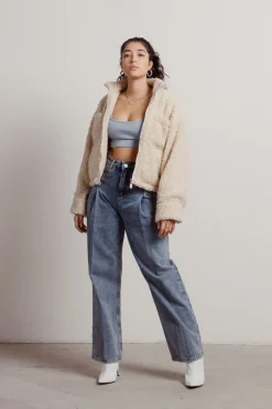 Tobi Fuzzy Wuzzy Sherpa Jacket -