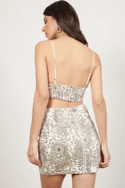 Tobi Gemma Sequin Mini Skirt -
