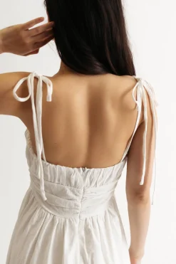 Tobi Get A Clue Ruched Tied Midi Dress