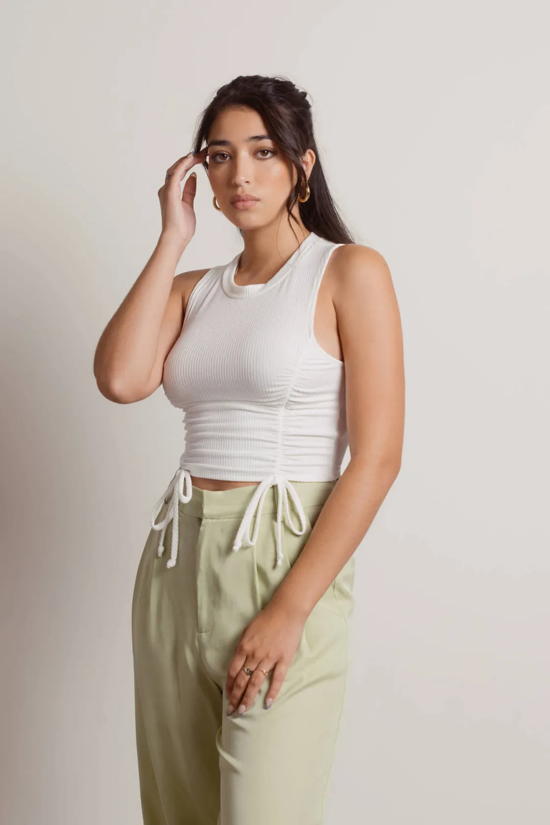 Tobi Get Outta Here Crop Top - Black